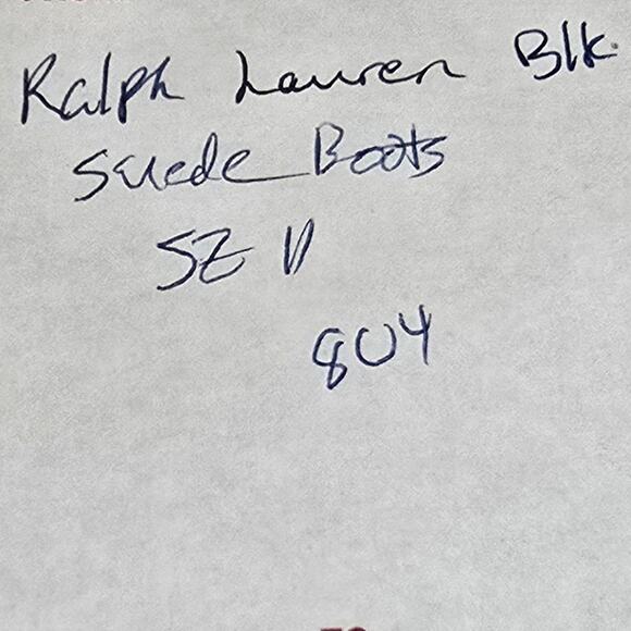 Lauren Ralph Lauren Carlee LACE UP HIKING Combat BOOTS Black/Black SIZE 11 New - Picture 13 of 15